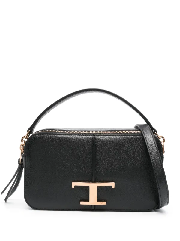 Tod's Tプレート ハンドバッグ Tod's Tプレート ハンドバッグ | ブラック | FARFETCH JP