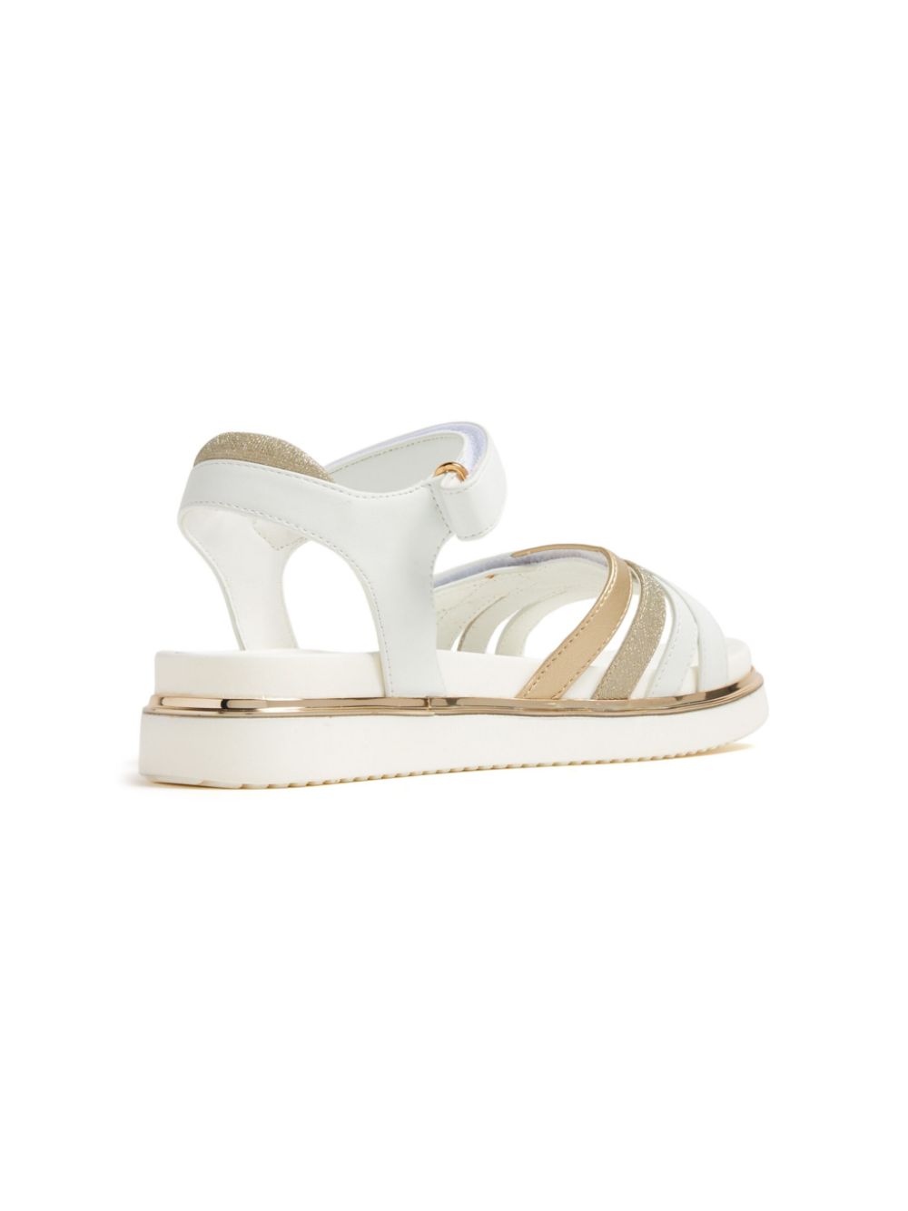 Tommy Hilfiger Junior Sandalen met metallic-effect Wit