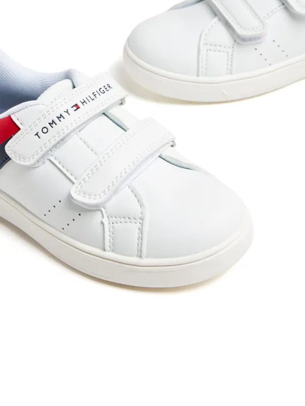 Tommy Hilfiger Junior Baskets a Design Colour Block Blanc FARFETCH MA