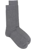 Sunspel logo-print socks - Grey