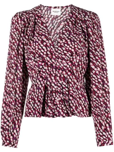MARANT ÉTOILE Eddy animal-print blouse