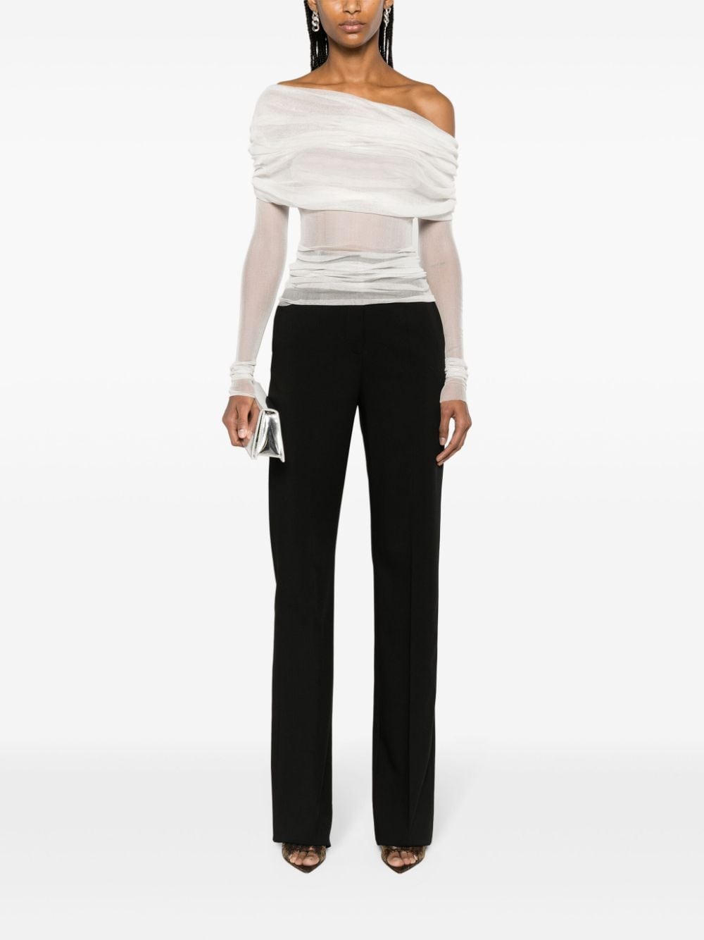 Image 2 of Christopher Esber Veiled silk blouse