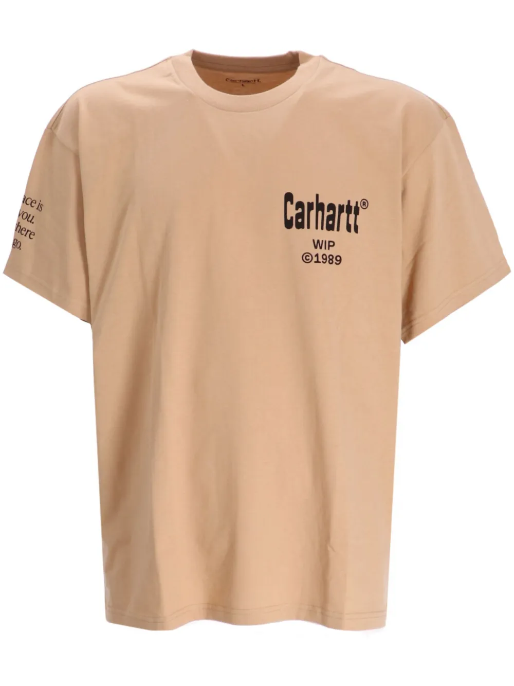 Carhartt WIP T-shirt met print Beige