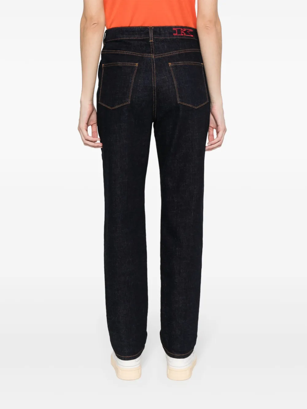 Kiton Flared jeans Blauw
