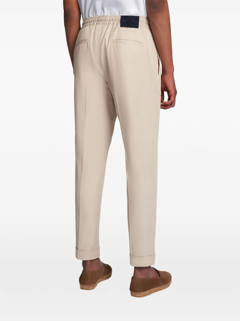 Kiton Katoenen broek Beige