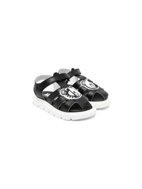 Moschino Kids Teddy Bear leather sandals