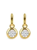 Pragnell 18kt yellow gold Skimming Stone diamond drop earrings