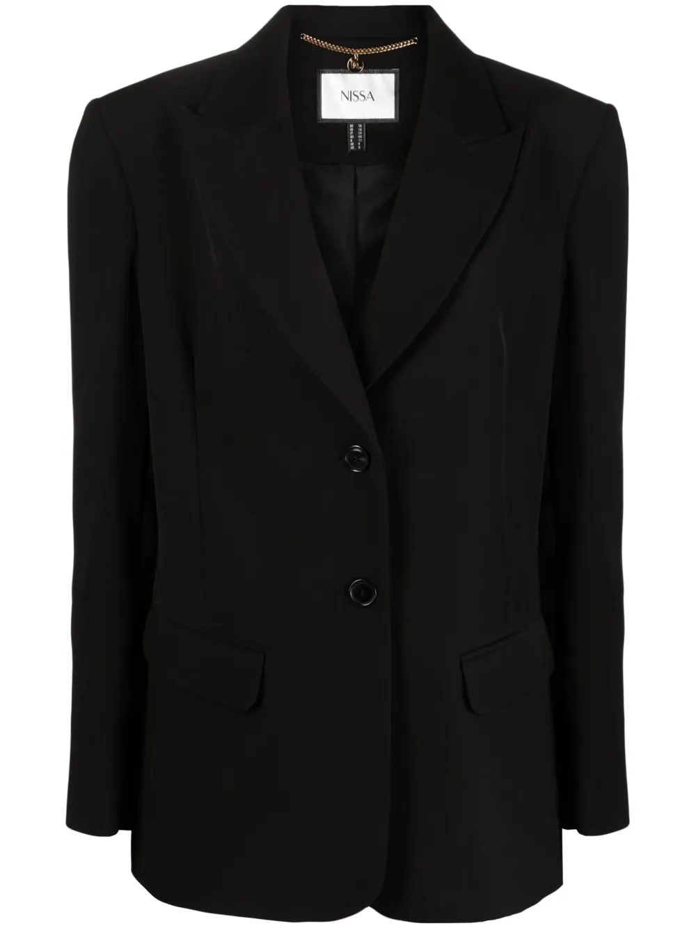 Nissa Single-breasted Blazer In Black