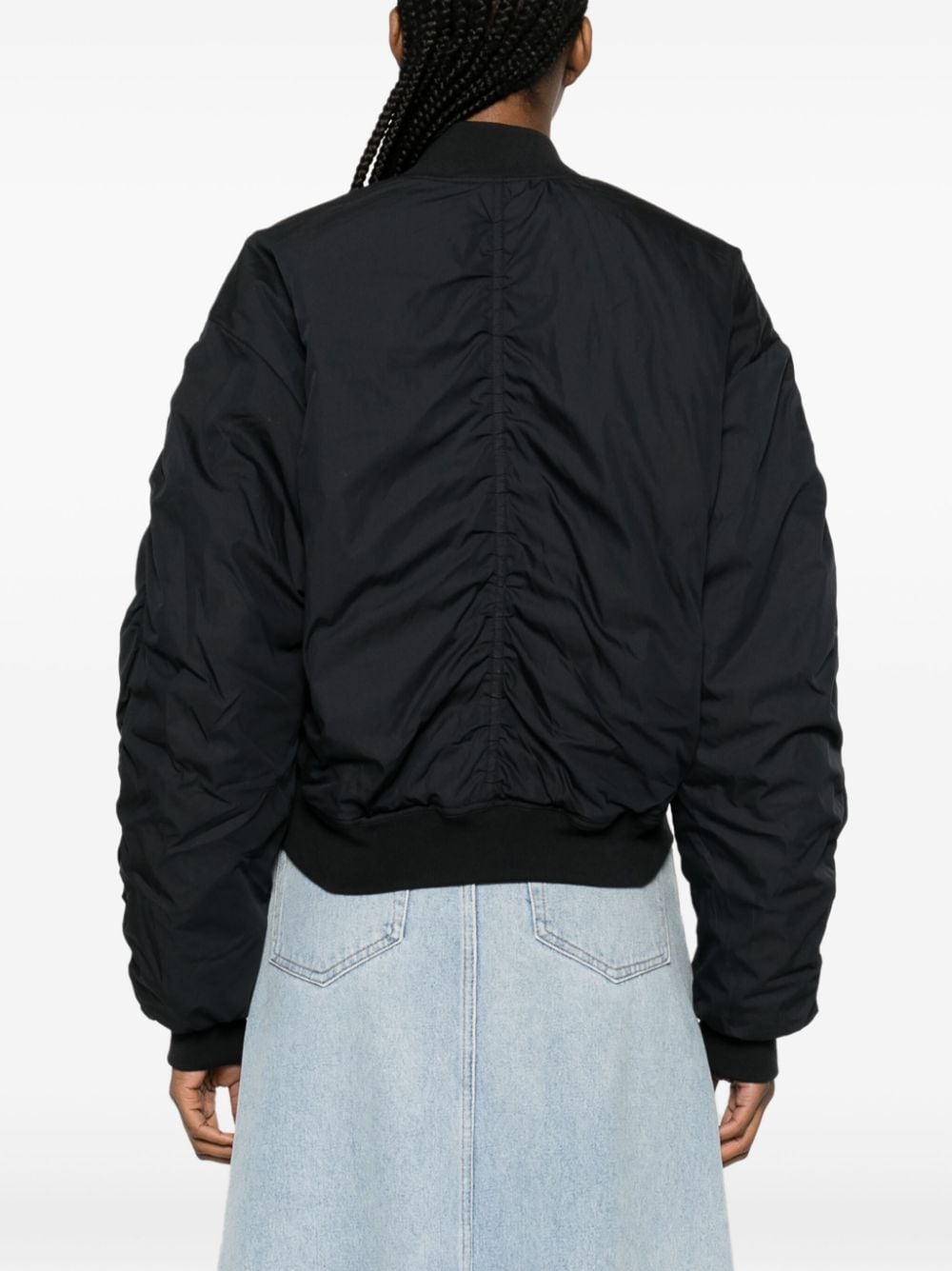 Shop Marant Etoile Logo-print Bomber Jacket In Black