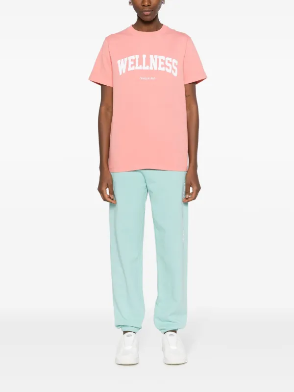 Sporty & Rich logo-print Cotton Track Pants | Blue | FARFETCH