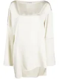 Jil Sander seam-detail crepe blouse - Neutrals