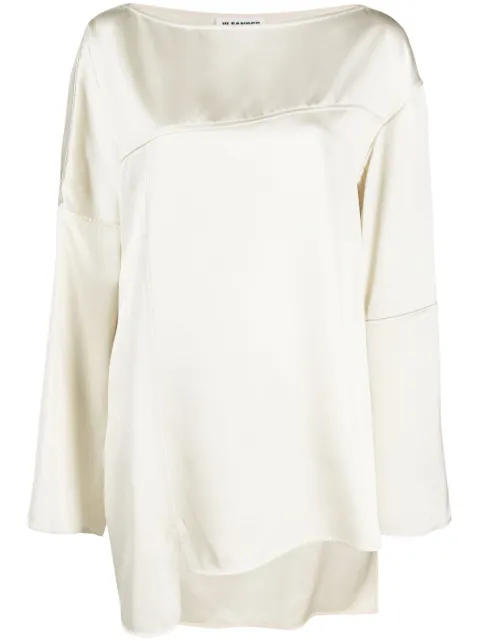 Jil Sander blouse à détails de coutures