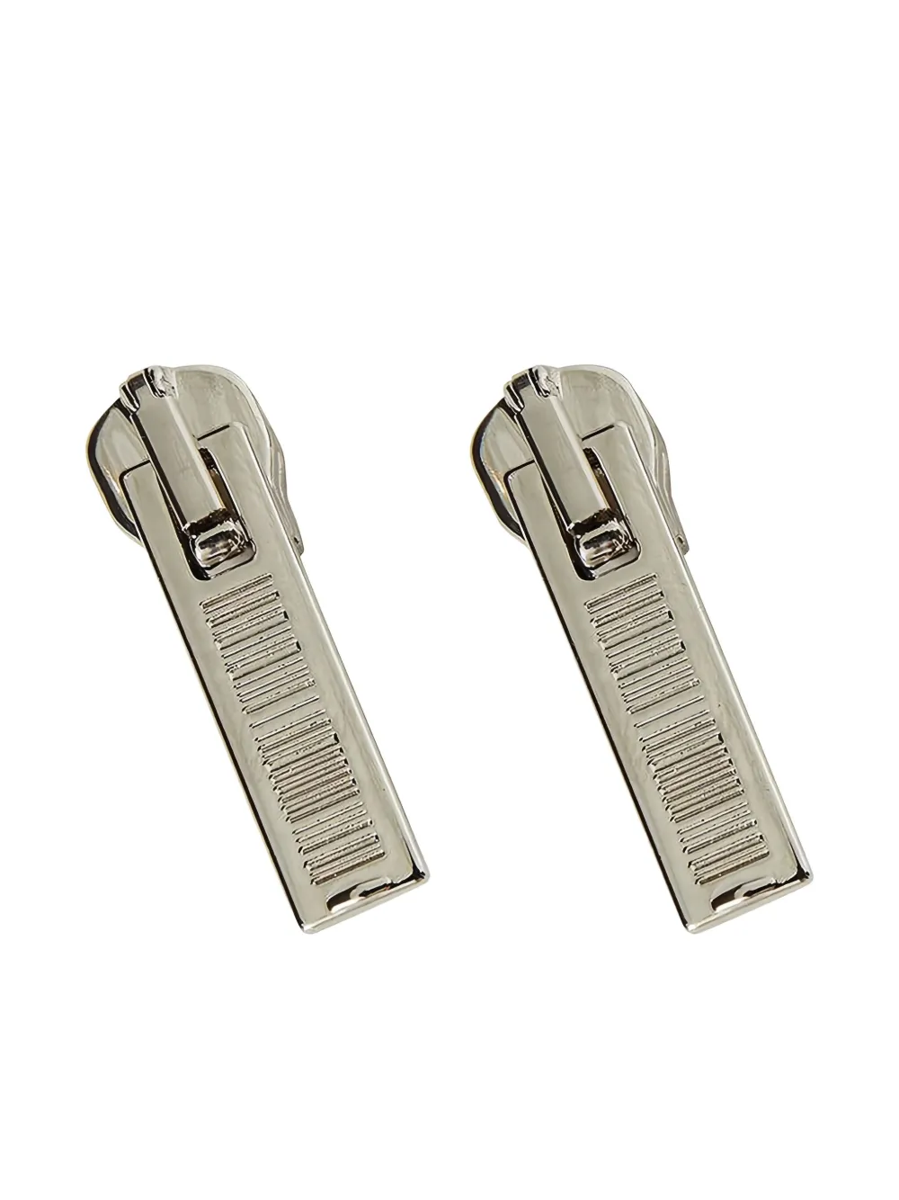 VTMNTS zipper-motif earings | Silver | Image 1