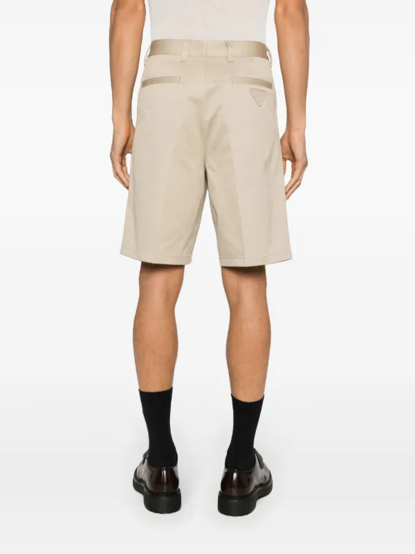 Prada Pleated wide-leg Shorts | Neutrals | FARFETCH