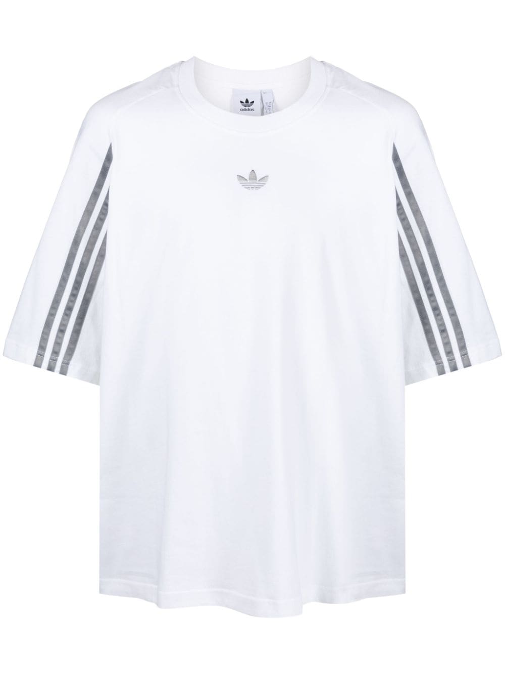 Adidas Originals Raglan Cutline Cotton T-shirt In White