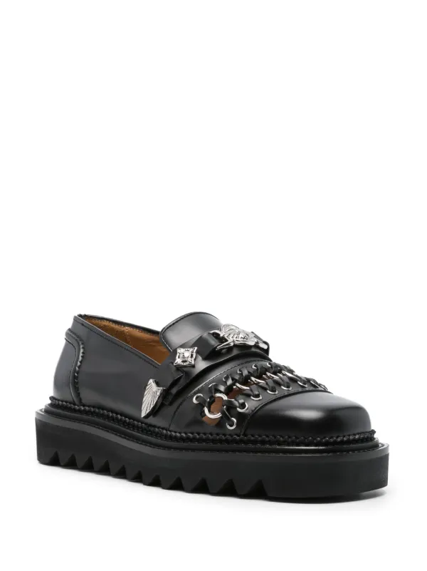 靴 TOGA PULLA Studs loafer Toga Pulla stud-detailed Loafers | Black | FARFETCH