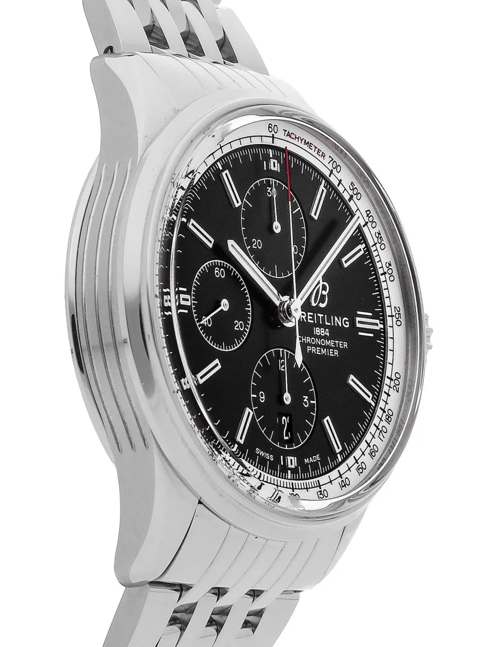 Breitling 2022 pre-owned Premier Chronograph 42mm - Zwart