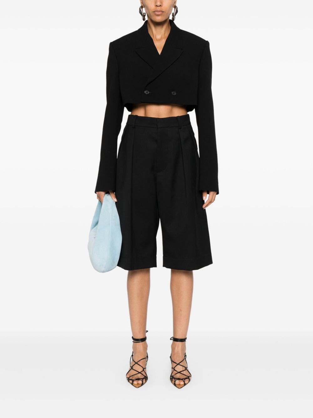 WARDROBE.NYC Cropped blazer - Zwart