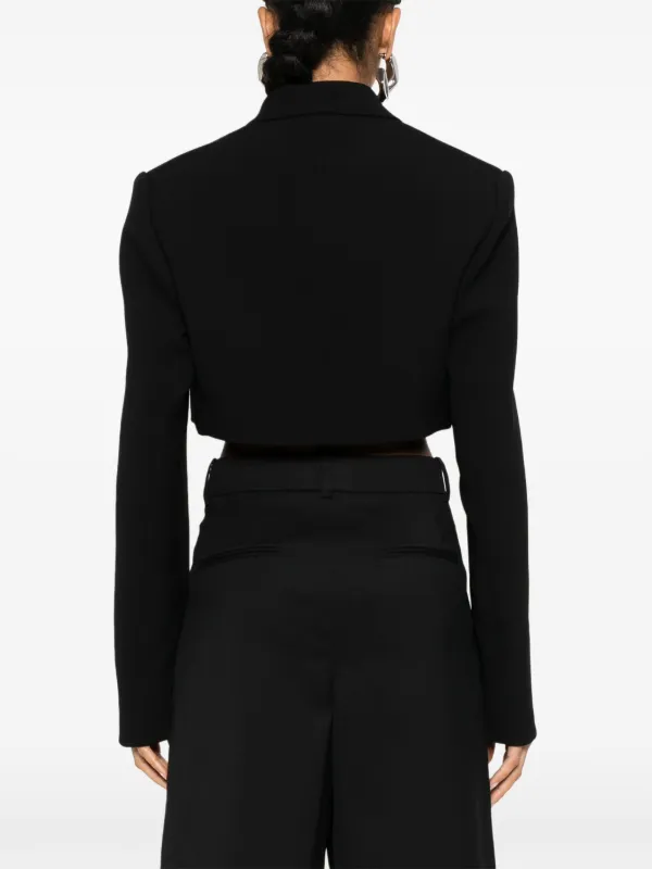 ジャケット WARDROBE NYC FW23 'Verri' blazer (MVPI3GI0870 0002) WARDROBE.NYC Cropped Blazer | Black | FARFETCH