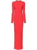 Aleksandre Akhalkatsishvili long-sleeve jersey maxi dress - Red