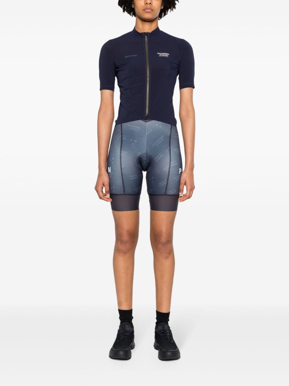 Pas Normal Studios logo-print lightweight cycling vest - Blauw