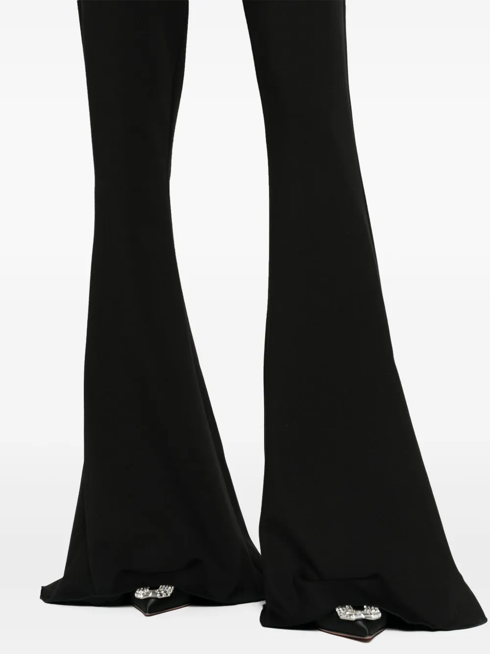 Nissa Flared-leg Jumpsuit In Black