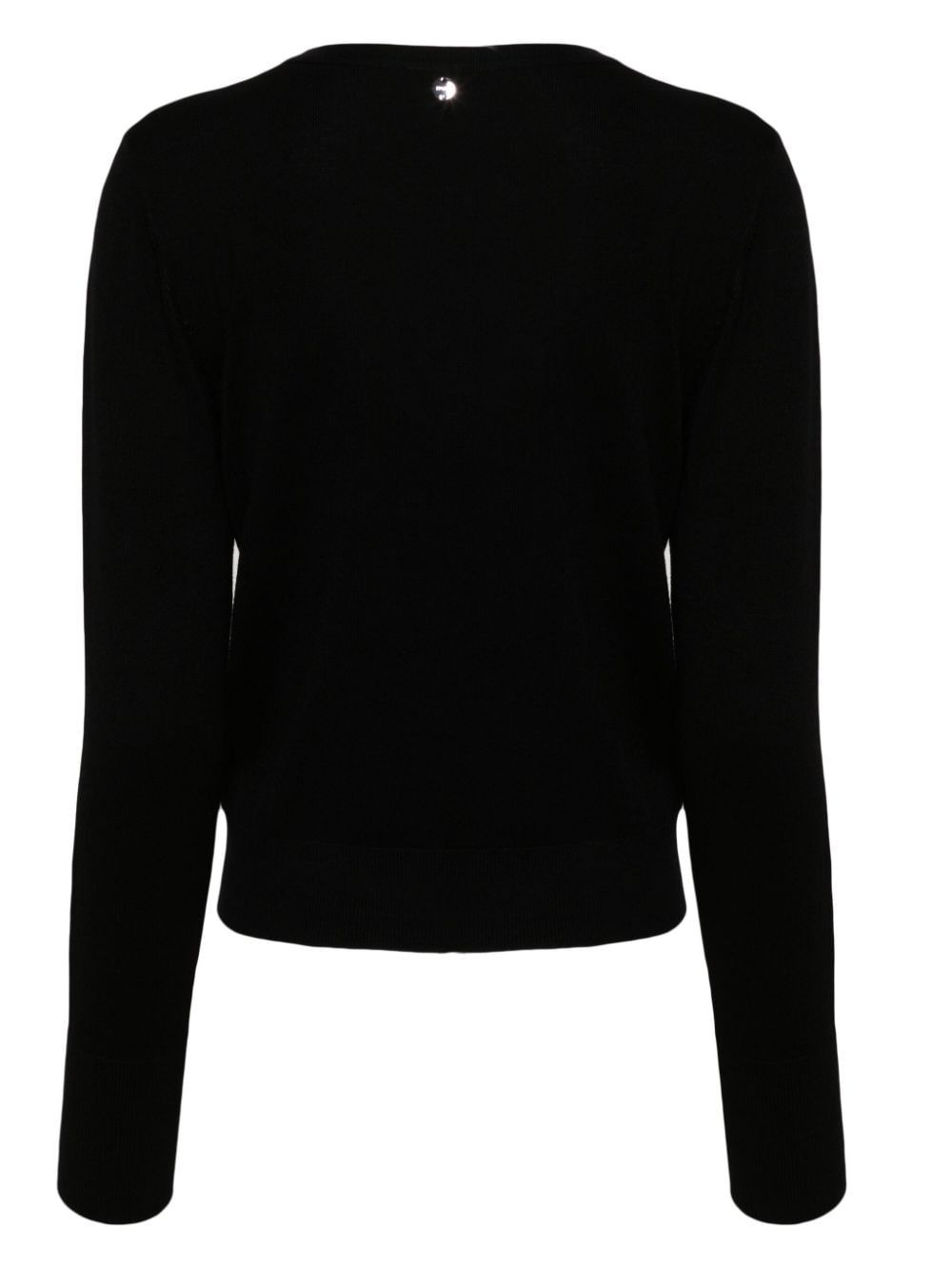 LIU JO rhinestone-embellished jumper - Zwart
