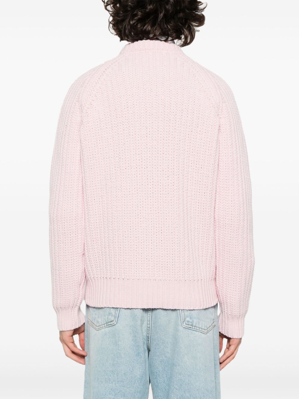 Shop Gucci Chunky-knit Wool Jumper In Rosa