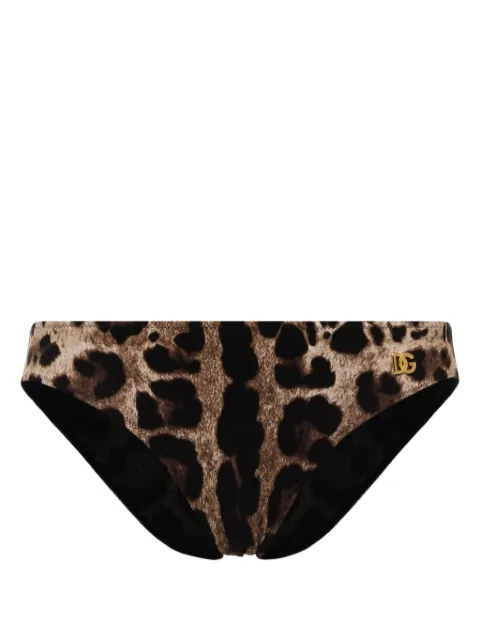 Dolce & Gabbana leopard-print bikini bottoms