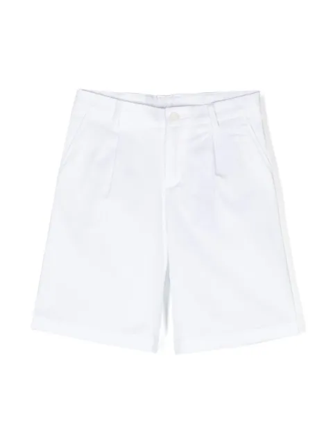 Dolce & Gabbana Kids logo-plaque twill smart shorts