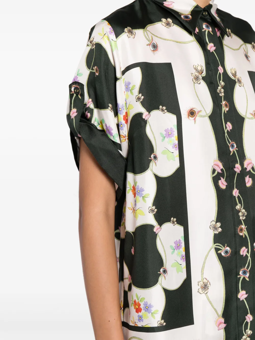 ALEMAIS Venus floral-print Silk Shirt - Farfetch