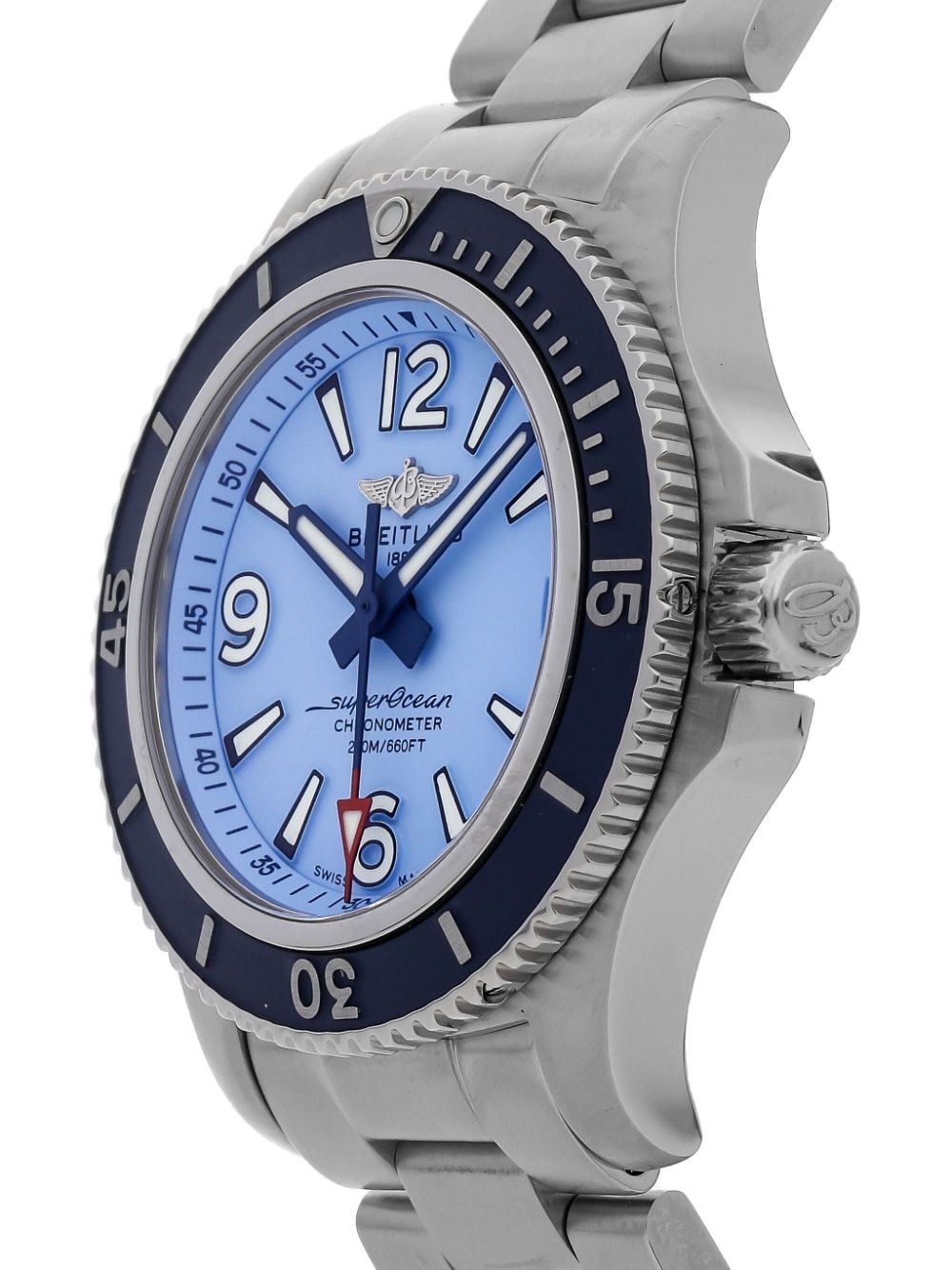 Breitling 2023 pre-owned Superocean 36mm - Blauw