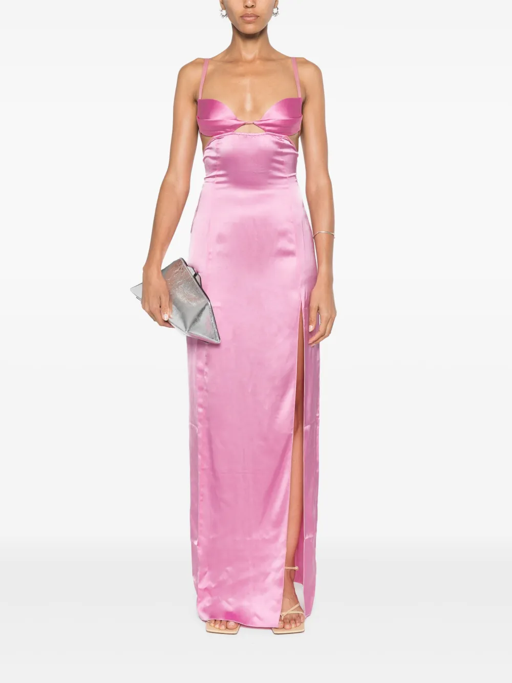 NENSI DOJAKA DOUBLE PETAL MAXI DRESS