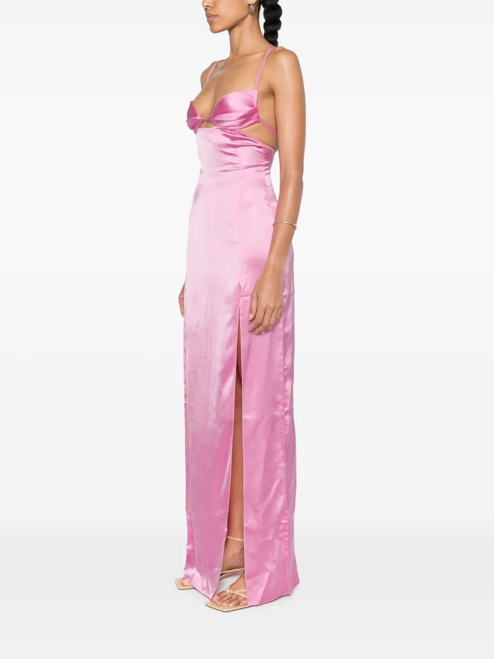 NENSI DOJAKA DOUBLE PETAL MAXI DRESS