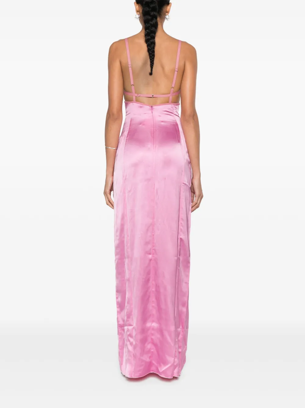 NENSI DOJAKA DOUBLE PETAL MAXI DRESS