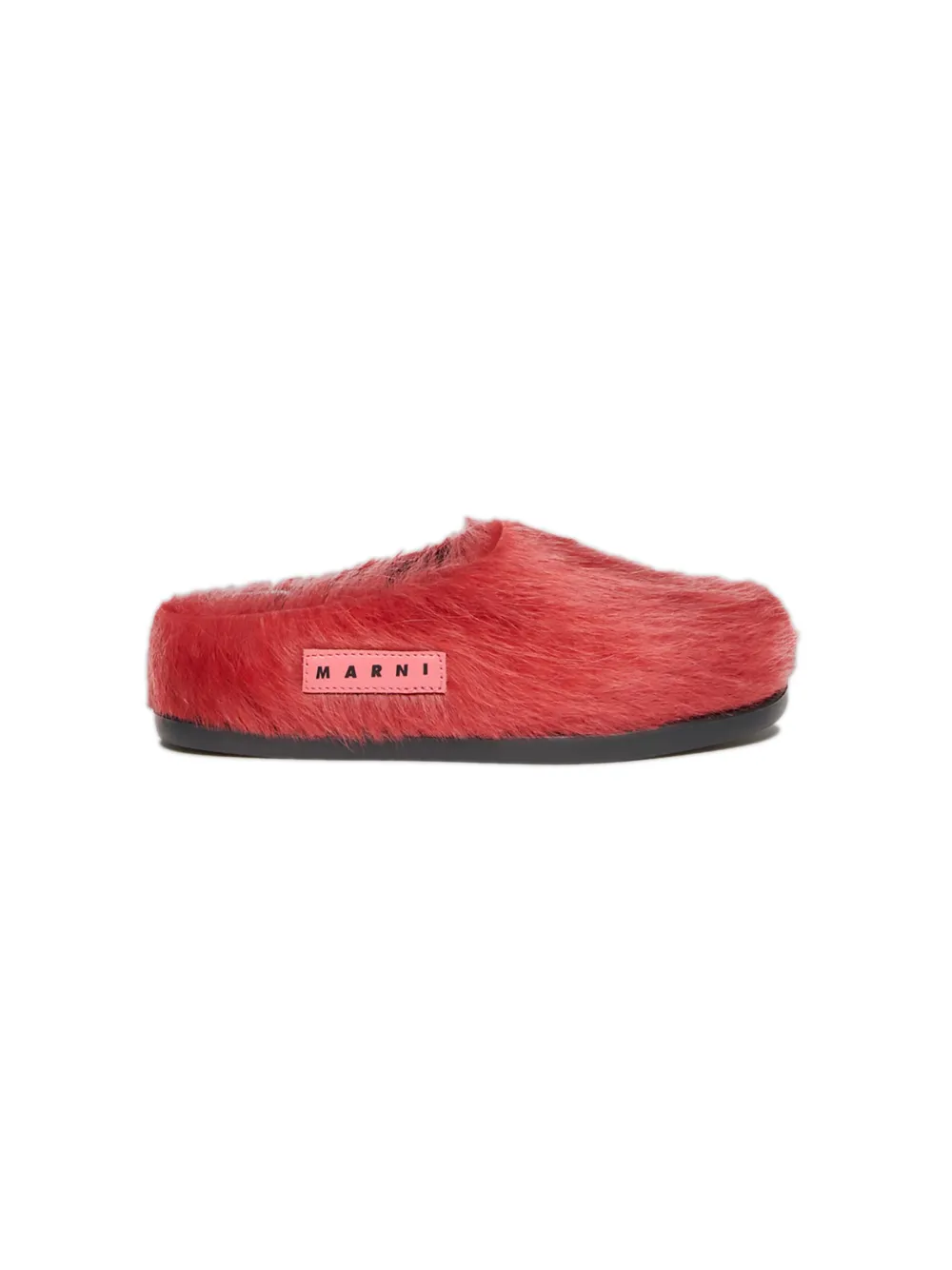 Marni Kids logo-appliqué leather sandals Red