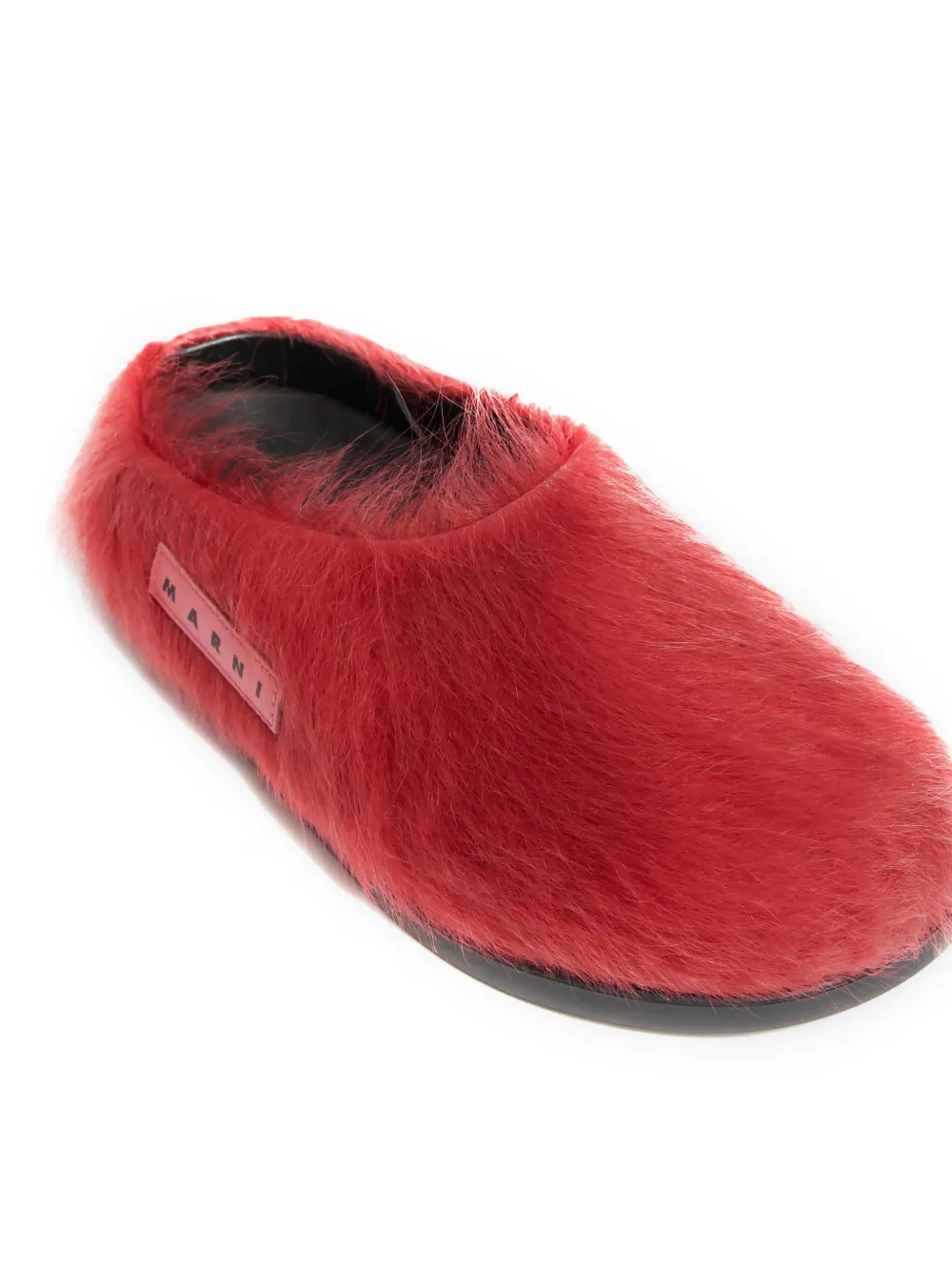 Marni Kids logo-appliqué leather sandals Red