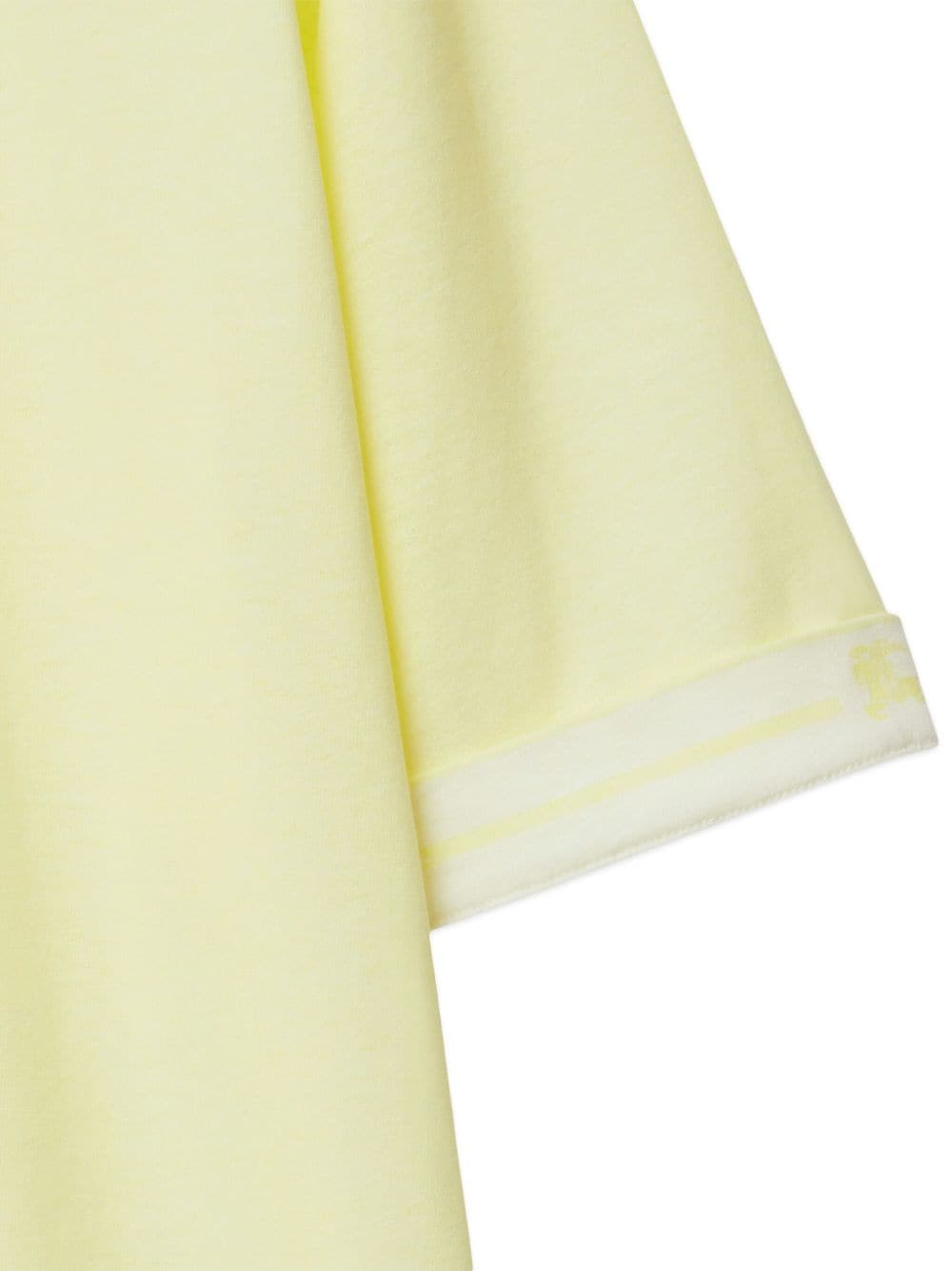 Shop Burberry Ekd-print Cotton T-shirt In Yellow