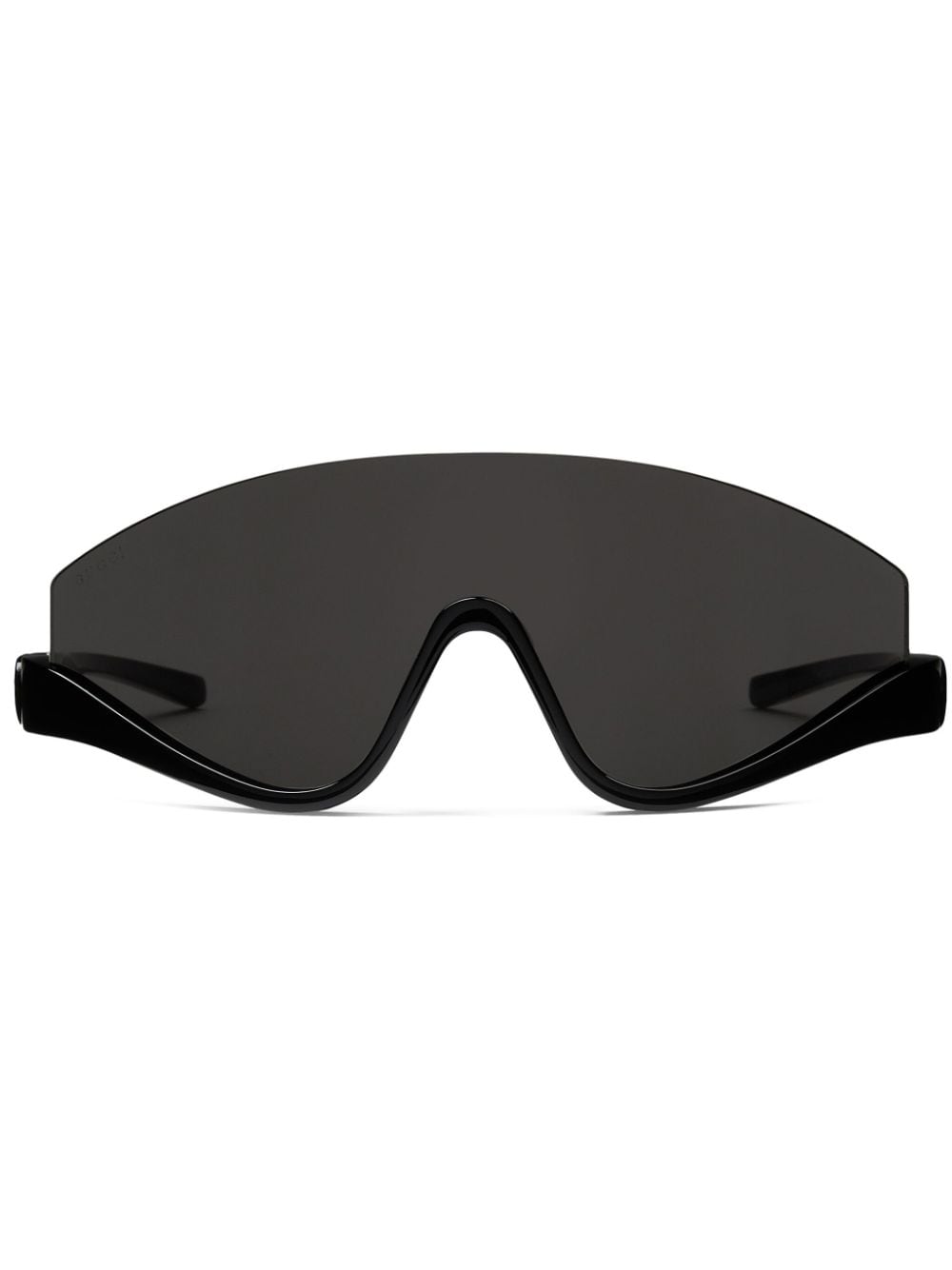 Gucci Interlocking G Oversize-frame Sunglasses In 黑色