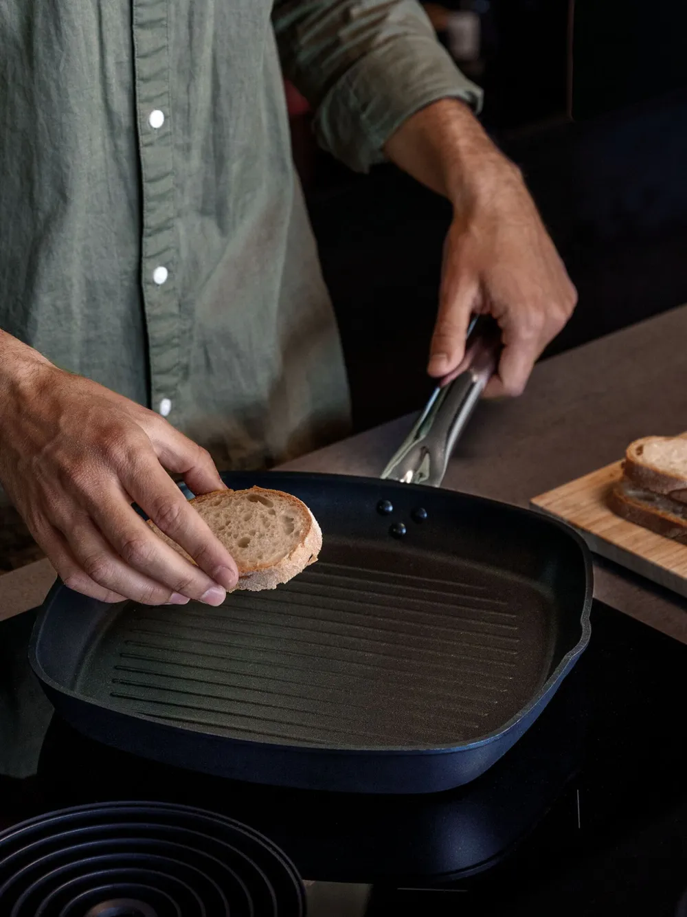 Sambonet Matte Grill Pan (28cm) In Blue