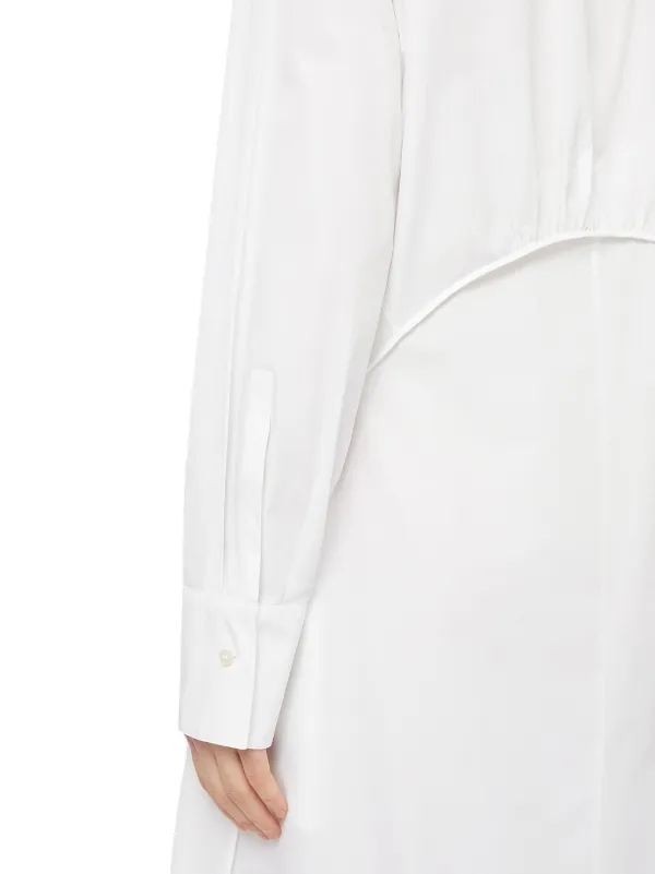 【送料関税込み】JIL SANDR コットン シャツ ドレス ホワイト Jil Sander シャツドレス | ホワイト | FARFETCH JP