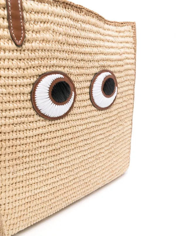 送料＆関税込◆ANYA HINDMARCH◆SMALL EYES TOTE BAG Small Raffia Tote Bag with Eyes | Anya Hindmarch US