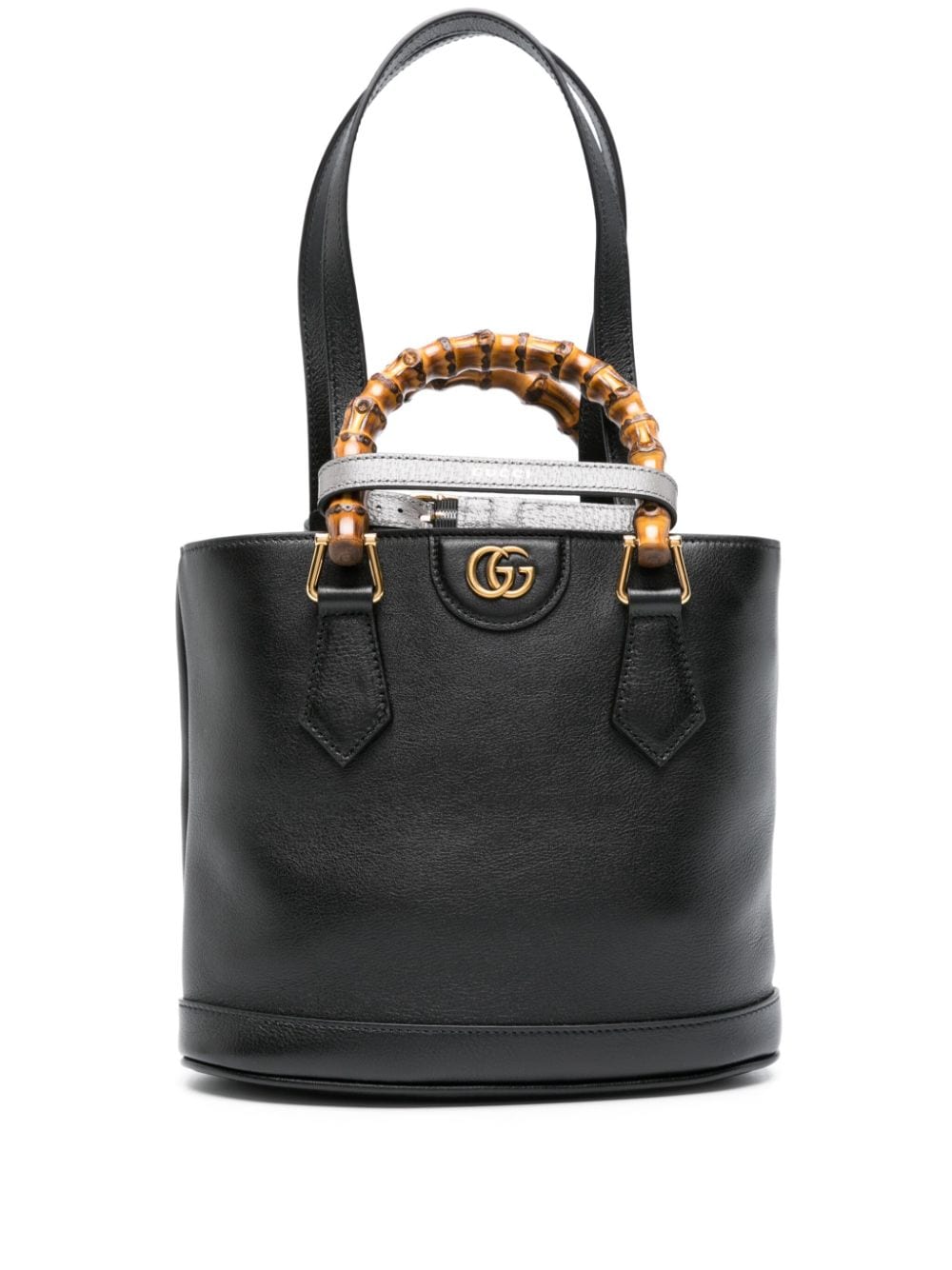 Gucci Small Diana Leather Tote Bag In Schwarz