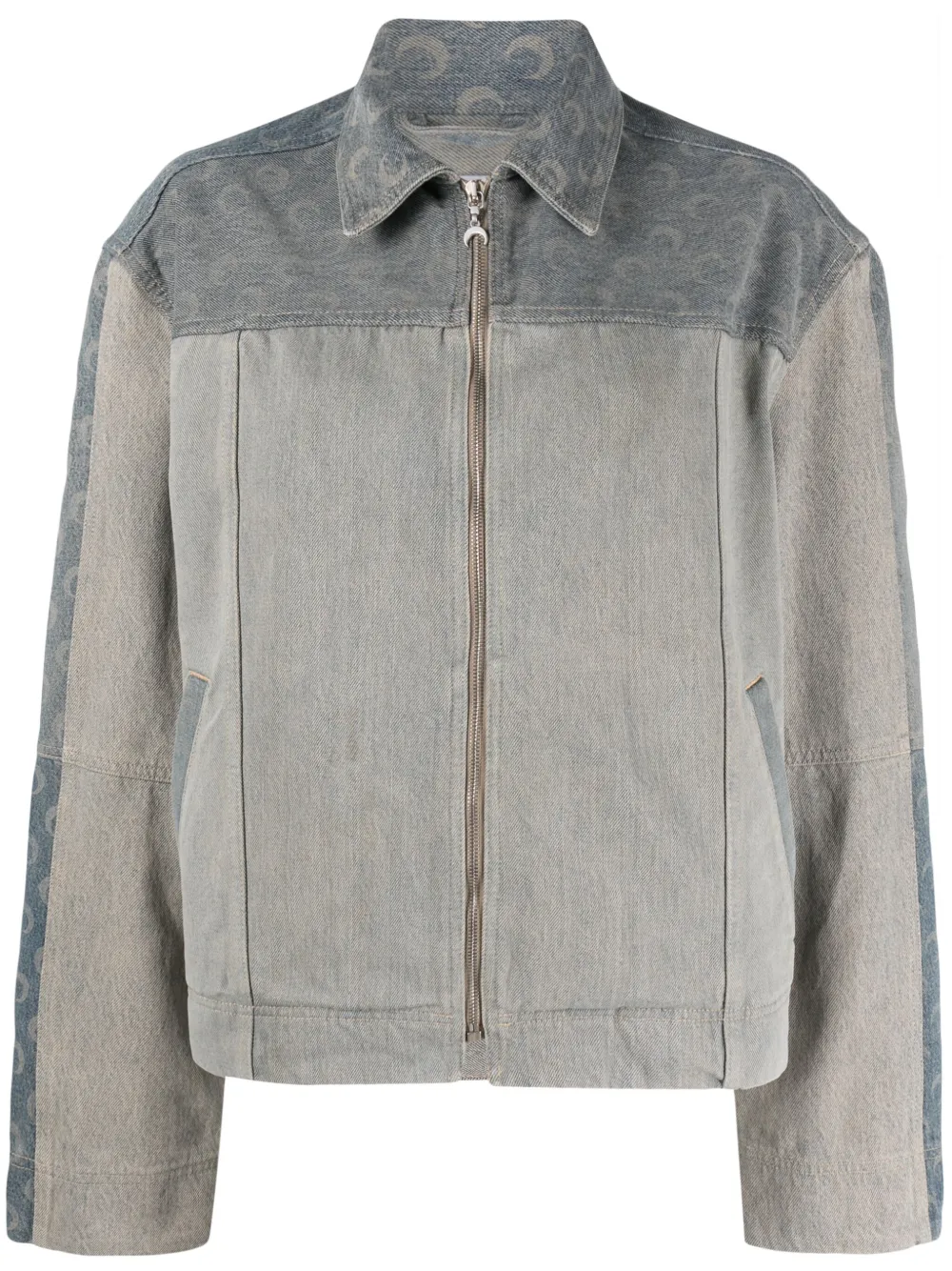 Marine Serre Jack met maanprint Blauw