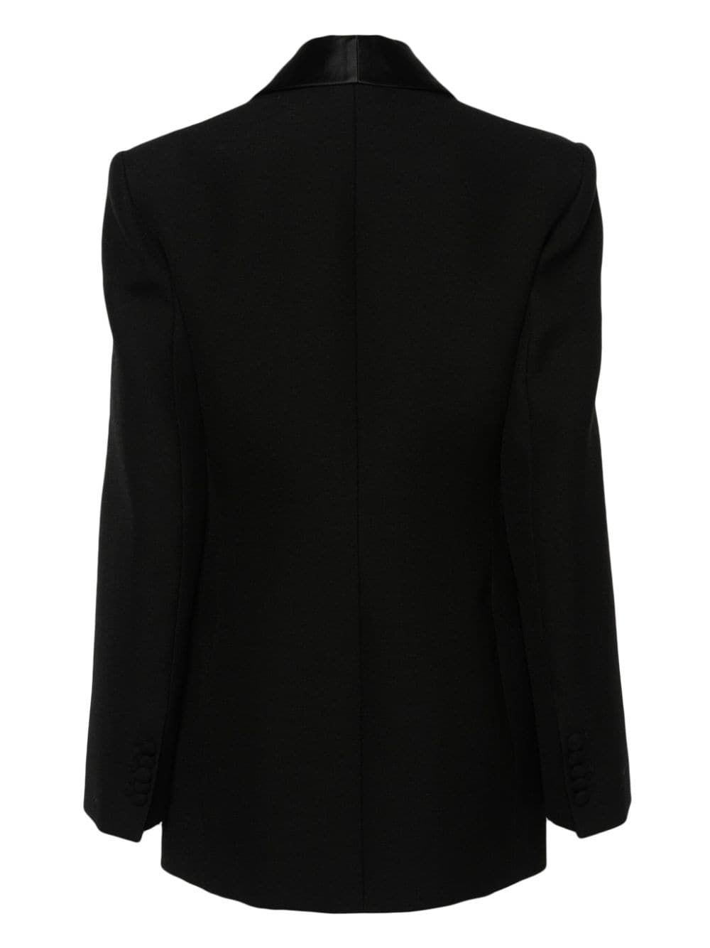 WARDROBE.NYC Wollen blazer met enkele rij knopen - Zwart