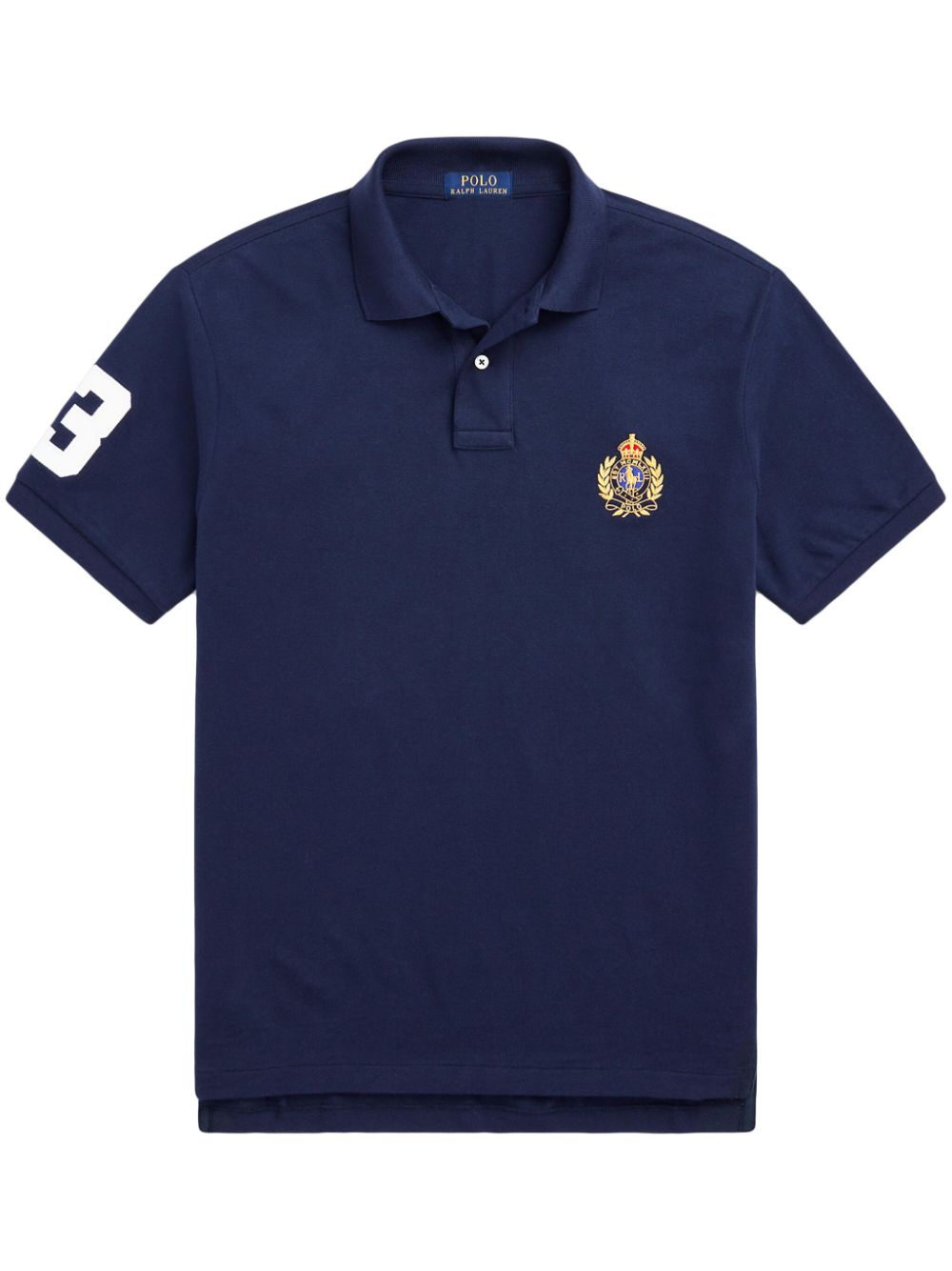 Polo Ralph Lauren Polo Pony-embroidered Cotton Polo Shirt In Blue