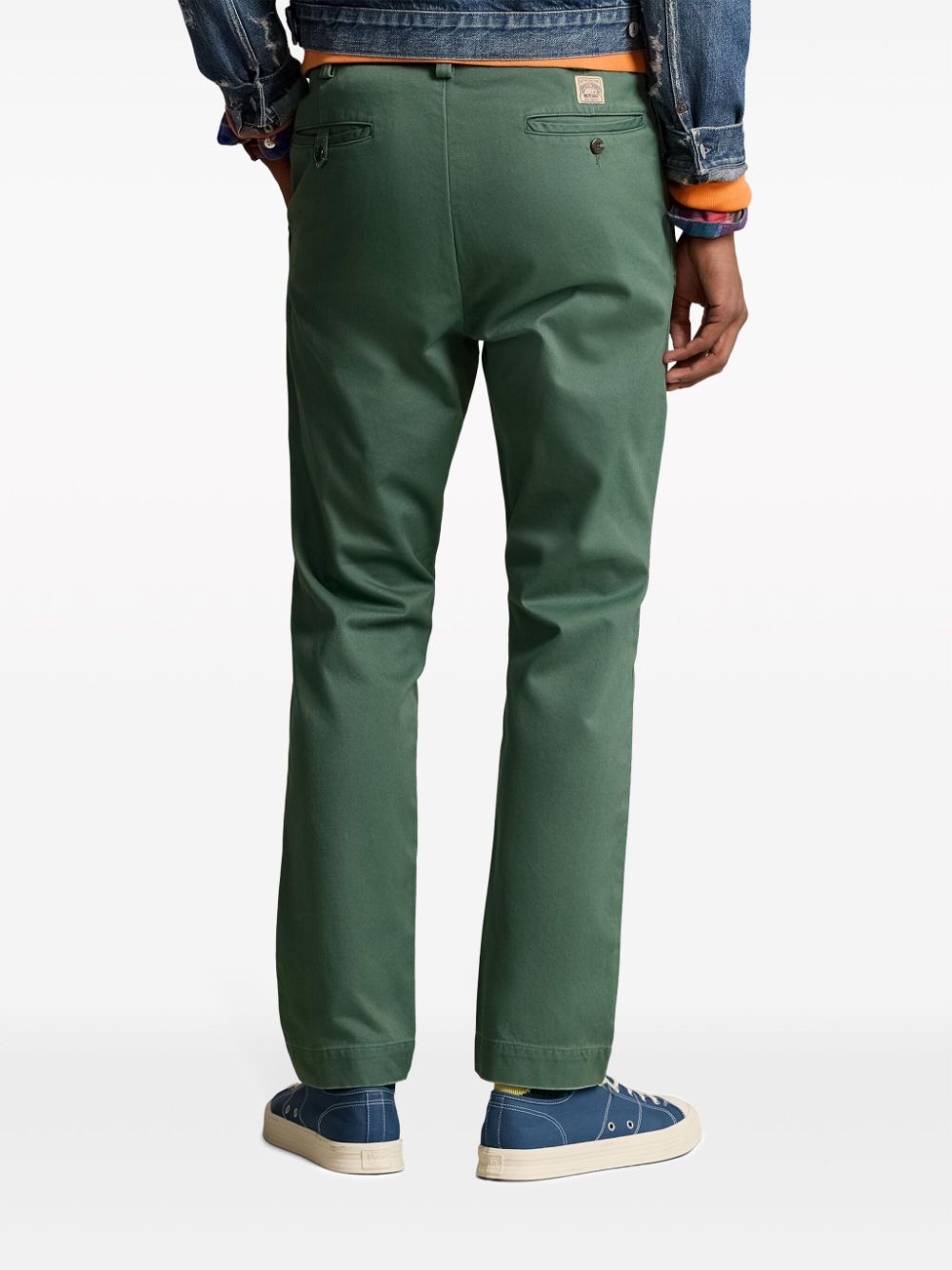 Shop Polo Ralph Lauren Salinger Straight-leg Trousers In Green