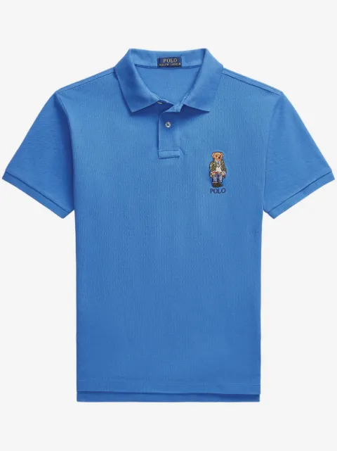 Polo Ralph Lauren Polo Bear-embroidered cotton polo shirt