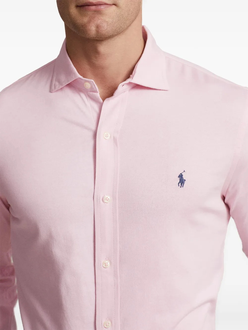 Polo Ralph Lauren Katoenen overhemd met borduurwerk Roze