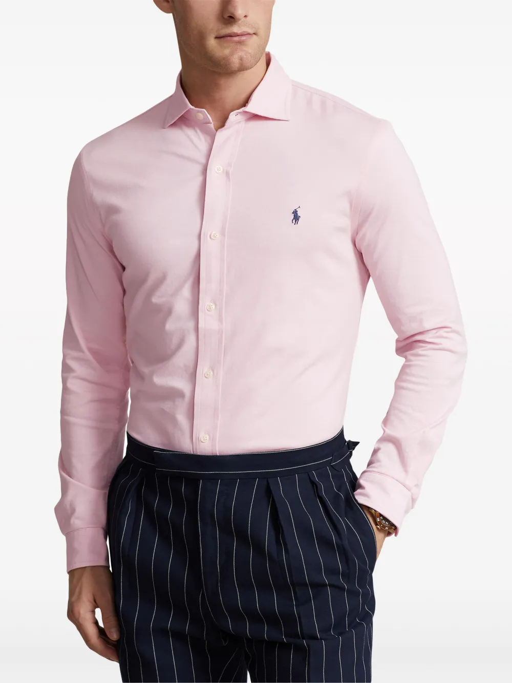 Polo Ralph Lauren Katoenen overhemd met borduurwerk Roze